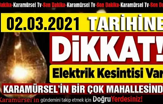 Karamürsel'in yarısında 7 saat elektrik yok!