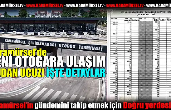 Karamürsel otogarına ulaşım bu kadar kolay!