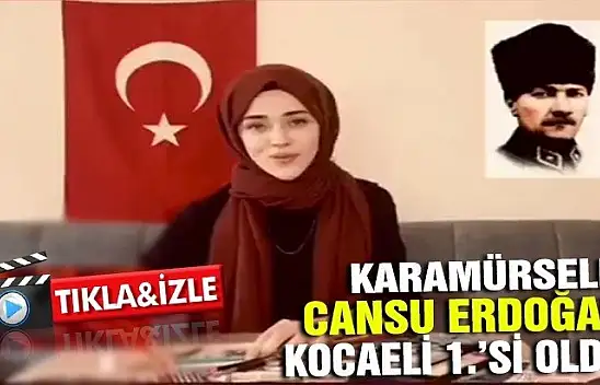 Karamürselli kızımız Kocaeli 1.'si oldu