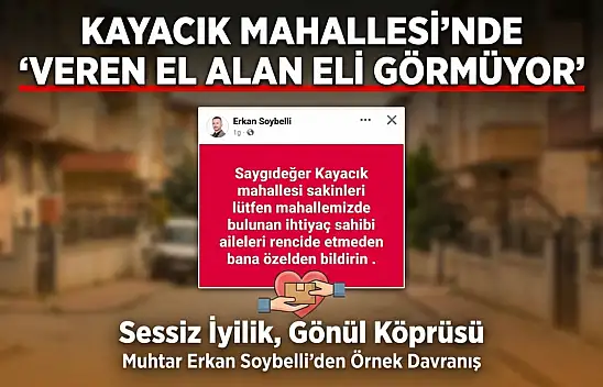 Kayacık Mahallesi'nde 'Veren El Alan Eli Görmüyor!
