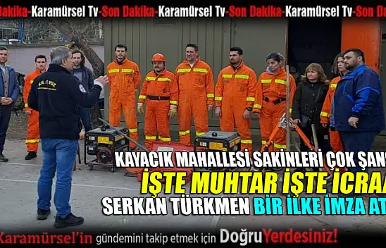 Kayacık muhtarı Serkan Türkmen duyarsız kalmadı