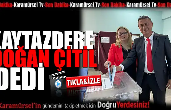 Kaytazdere belediye başkanı Doğan Çitil oldu