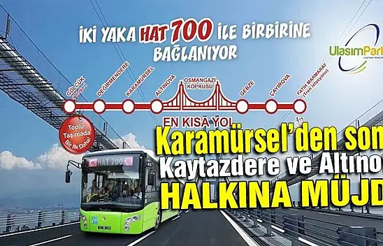 Kaytazdere ve Altınova halkına müjde