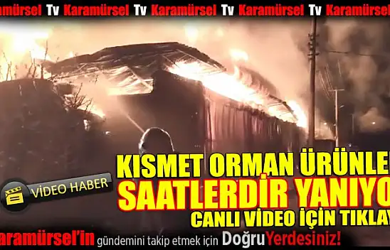 Kısmet orman ürünleri saatlerdir yanıyor