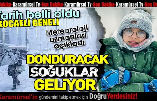 Kocaeli geneli için dondurucu soğuklar geliyor!