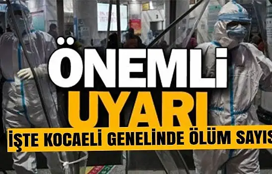 KOCAELİ GENELİ KORONA VİRÜS VEFAT SAYISI