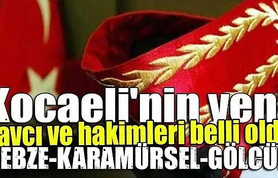 Kocaeli genelinde terfi eden  hakim ve savcılar