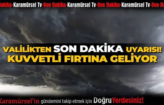 KOCAELİ VALİLİĞİNDEN ÖNEMLİ UYARI