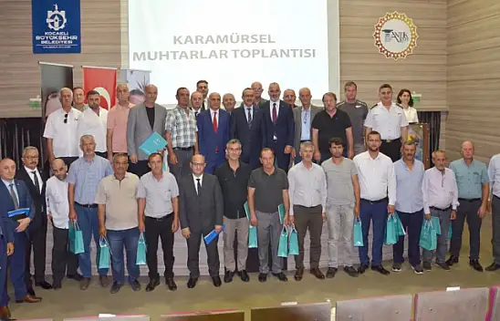 Kocaeli Valisi Yavuz, Karamürsel'de muhtarlarla bir araya geldi