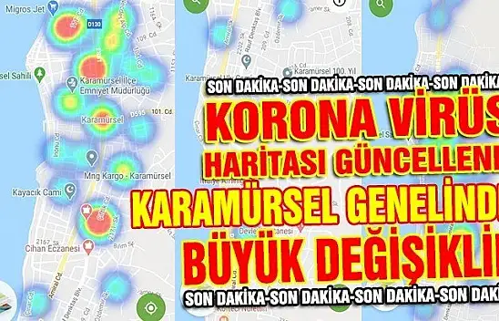 Korona haritası güncellendi!