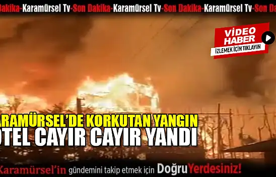 Kovboy Kasabası ve Otel Alevlere Teslim Oldu