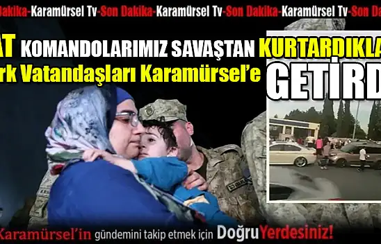 Lübnan'dan Tahliye Edilen Türk Vatandaşları Karamürsel'de