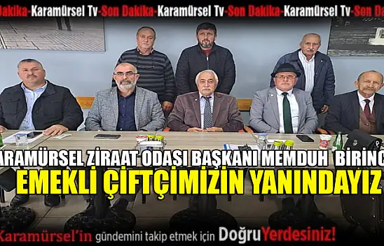 Memduh Birinci , emekli çiftçimizin yanındayız