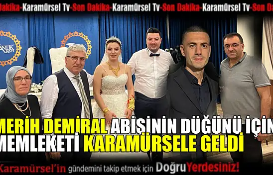 Merih Demiral abisinin düğünü için memleketine geldi