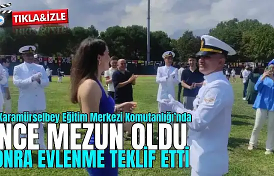 Mezuniyet Töreni Evlilik Teklifiyle Taçlandı