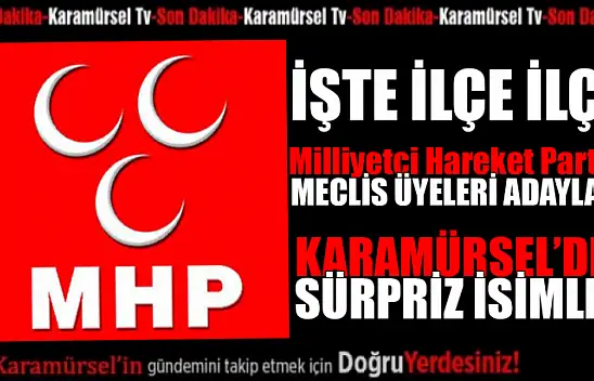 MHP'nin Kocaeli'deki İlçe İlçe Meclis Üyesi Adayları Belli Oldu