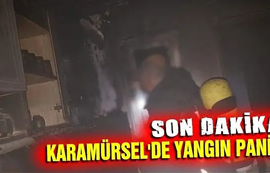 Mutfakta çıkan yangın mahallede büyük panik yarattı
