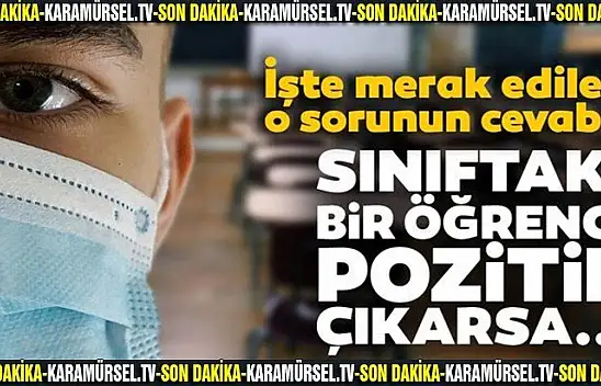 Okulda korona virüs süreci nasıl yönetilecek? Sınıfta pozitif öğrenci çıkarsa ?