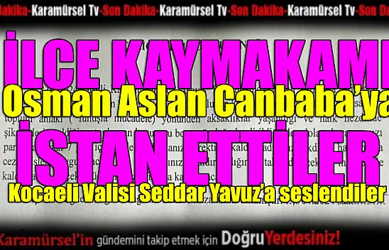 Osman Aslan Canbaba yine isyan ettirdi!