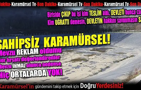 Sahipsiz Karamürsel! Kimse sormuyor bu paralar nereye gitti diye?