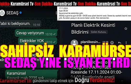 Sahipsiz Karamürsel! Sedaş yine isyan ettirdi!