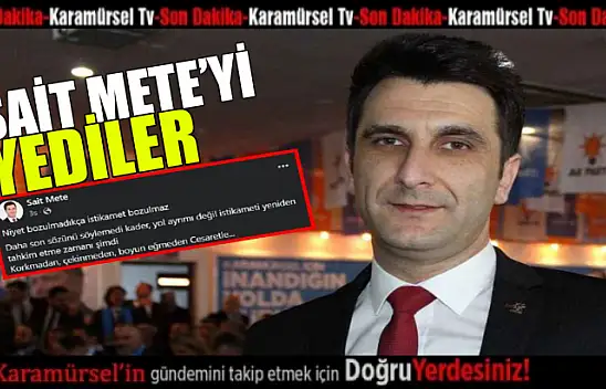 Sait Mete'den Çarpıcı Açıklama