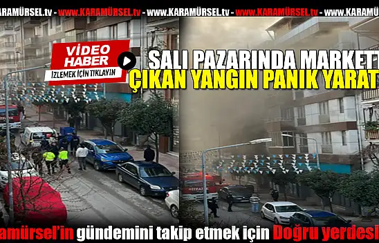 Salıpazarı'nda Markette Yangın Paniği