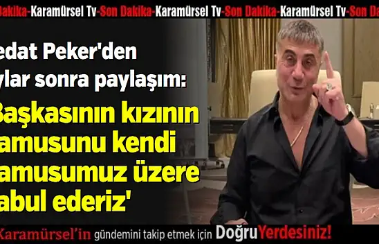Sedat Peker'den Tacizcilere Sert Mesaj!