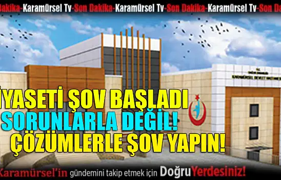 Sevgili siyasetçiler, sorun değil çözüm üretin!