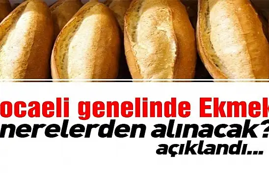 Sokağa çıkma yasağında Kocaeli genelinde ekmekler işte böyle satılacak!