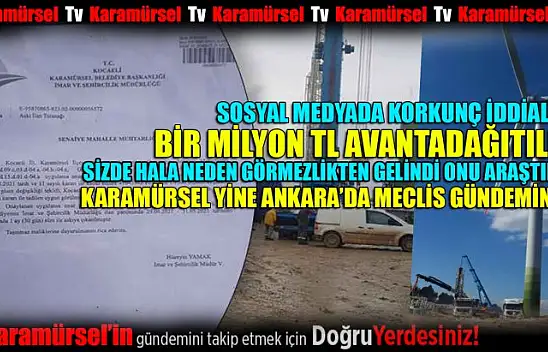 Sosyal medya Karamürsel'de dönen avanta iddiaları ile çalkalandı