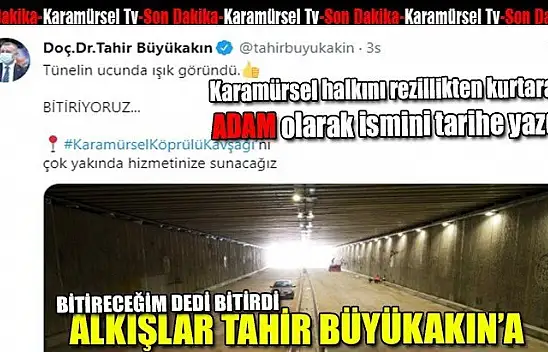 Tahir Büyükakın Karamürsel için sözünü tuttu!