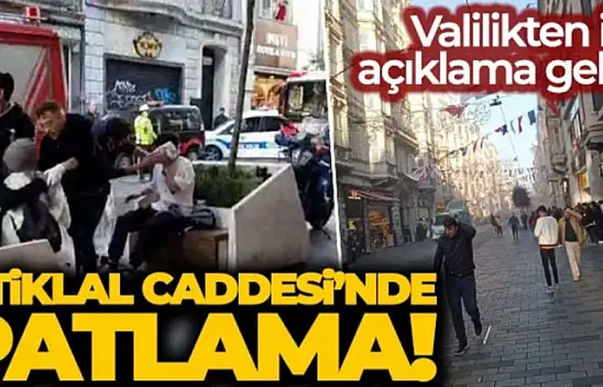 Taksim İstiklal Caddesinde canlı bombalı patlama
