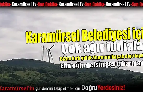 Tarhan: Karamürsel sahipsiz değildir!