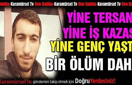 Tersanede yine iş kazası ve ölüm