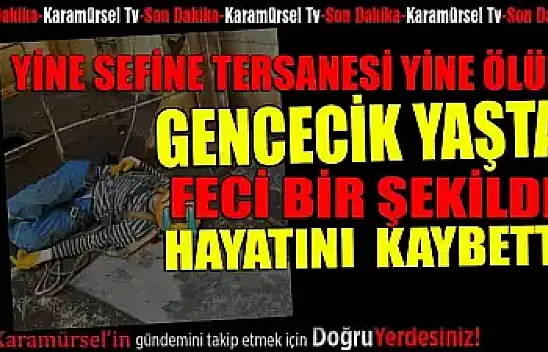 Üzerine Vinç Düşen Genç İşçi Hayatını Kaybetti!