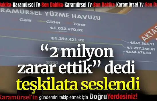 Yıldırım '2 milyon zarar ettik' dedi teşkilata seslendi