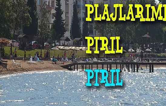 Mavi bayraklı altınkemer plajı pırıl pırıl