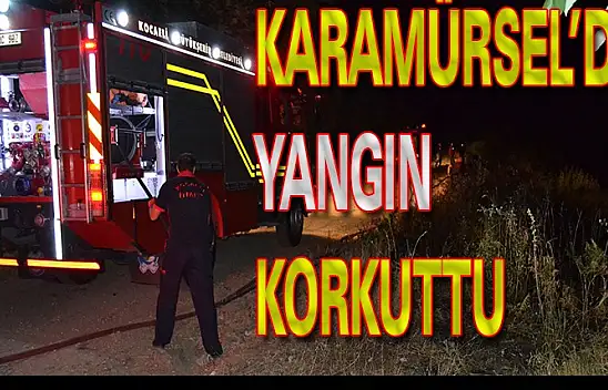 KARAMÜRSEL'DE KORKUTAN YANGIN