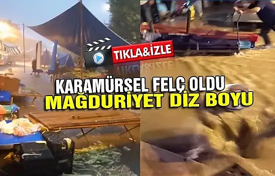 Karamürsel Cuma Pazarı sele teslim oldu!