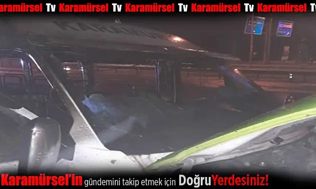 Karamürsel minibüsü alev alevyandı