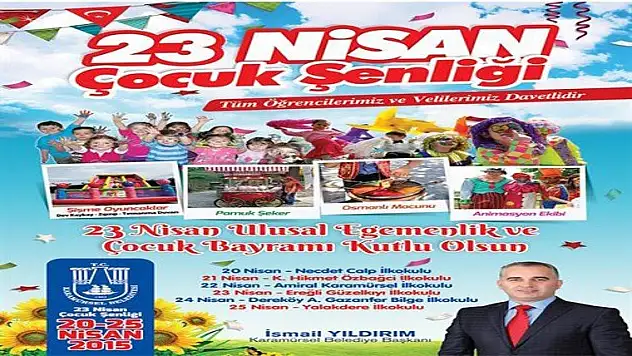 Yıldırım, 23 Nisanda Çocuklara Özel Şenlik Düzenliyor