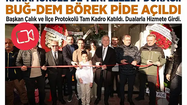 Buğ-Dem Börek ve Pide Törenle Açıldı
