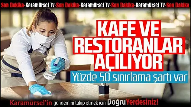 Cumhurbaşkanı Erdoğan: Kafe ve restoranlar çok riskli iller dışında açılacak!