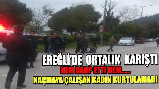 DARP EDİLİP KAÇMAYA ÇALIŞAN KADINI VATANDAŞLAR KURTARDI