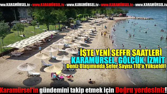 Deniz Ulaşımında Sefer Sayısı 110'a Yükseldi!