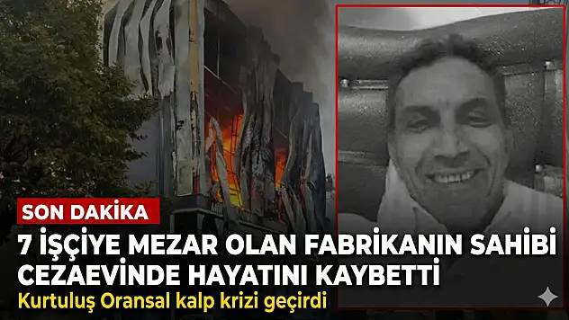 Fabrika sahibi ceza evinde öldü!