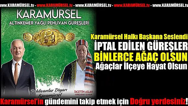 İptal edilen güreşlerin parası orman olsun