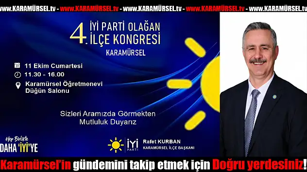 İYİ Parti Karamürsel Kongresi'ne Tüm Halk Davetli