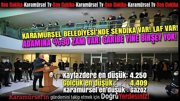Karamürsel belediyesi işçisi hüsrana uğradı!
